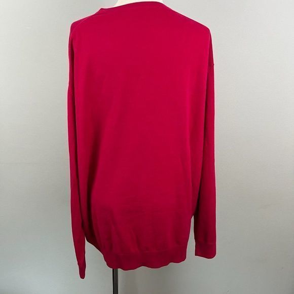 NWT CUTTER & BUCK Fuschia Pink‎ V Neck Sweater (2XB) - Picture 5 of 8